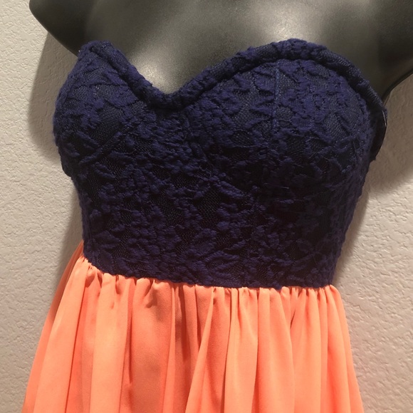SOLD! Foreign Exchange Lace HighLow TubeTop Dress - Picture 5 of 8